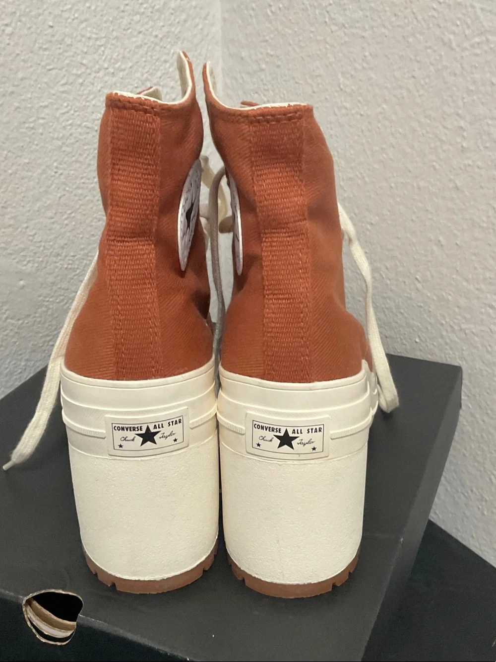 Terra Cotta Heeled Chucks